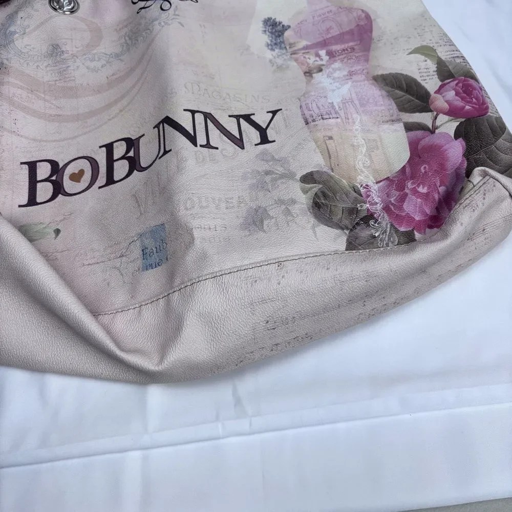 Floral Tote Bag - Cream and Pink. Excellent condition